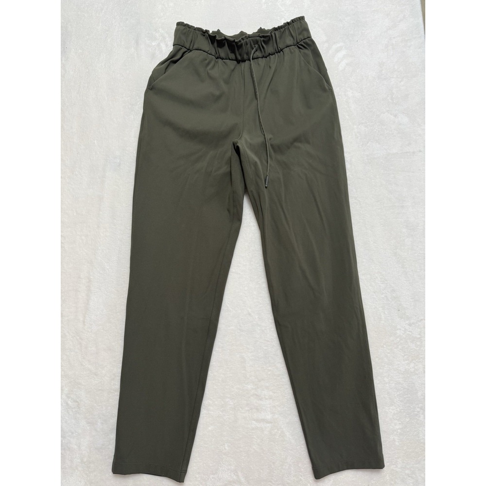 Lululemon Women's On The Fly Pant Full On Luxtreme Comfort Olive Green Size 4